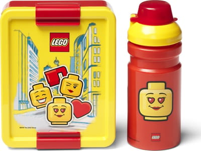 LEGO - Lunchset Iconic Girl - Polypropyleen - Rood