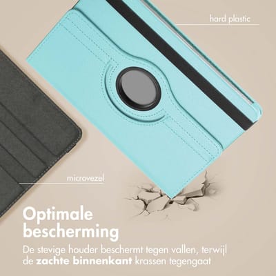 imoshion Tablet Hoes - Geschikt voor Samsung Galaxy Tab S10 FE / Galaxy Tab S9 11.0 inch FE / Galaxy Tab S9 11.0 inch / Galaxy Tab S10 Lite - 360° Draaibare Bookcase - Lichtblauw