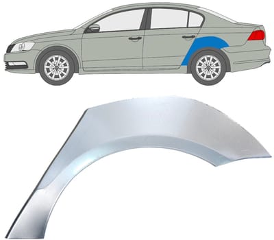 Reparatiepaneel achterspatbord voor Volkswagen Passat B7 2010-2015 / Links