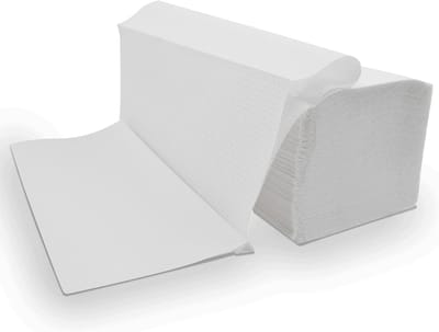 Papieren Handdoekjes Vouwdoekjes ZZ-vouw 6400 Stuks 2-laags Absorberend Wit