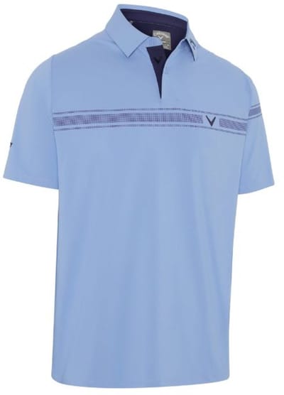 Callaway - Odessey Heren Block Golfpolo Lichtblauw