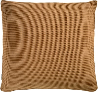 Heckettlane Kussensloop Wafel - Kussenhoes van 80x80 cm - 1 stuk - 100% Katoen - Bruin