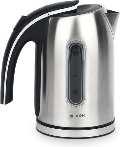 Waterkoker 1.7L Roestvrijstaal - Snelkokend en Compact - 2200W - Zichtbaar Waterniveau - Afwasbaar - Verlichte indicator