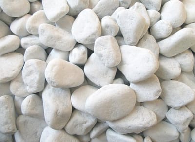 Decoratieve Stenen - Witte Kiezels - Bloempotten Vullen - Natuurlijk Marmer - 5 kg - Sneeuwwit