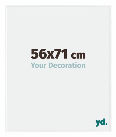 Your Decoration - Fotolijst 56x71 cm - Kunststof - Wit Hoogglans - Evry