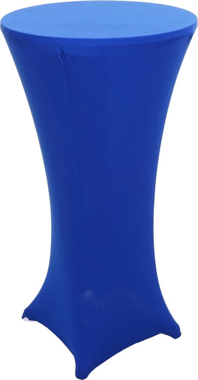 Set bartafel + bartafelhoes MCW-J30, bistrotafelhoes, inklapbaar in hoogte verstelbaar Ø 60cm ~ hoes blauw