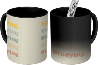 Magische Mok - Foto op Warmte Mokken - Koffiemok - Quotes - Studenleven - Leren - Studenten - Magic Mok - Beker - 350 ML - Theemok