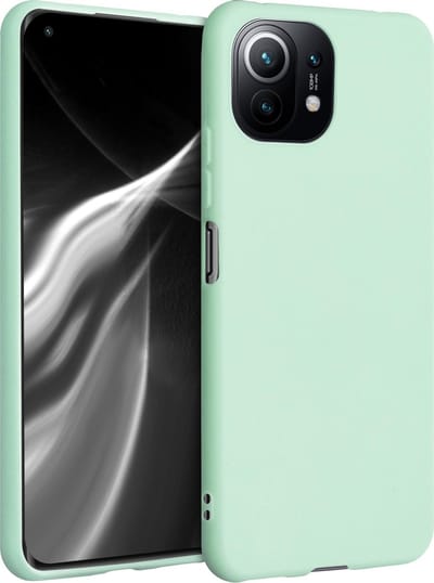 kwmobile telefoonhoesje geschikt voor Xiaomi 11 Lite (5G) NE / Mi 11 Lite (5G) - Hoesje voor smartphone - Back cover in mat mintgroen