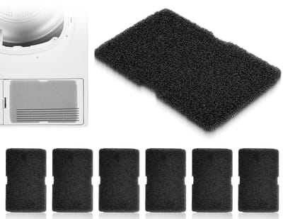 Dailygoods- Filterspons 6 Stuks - Filterschuim - Droger Filter - Compatibel met Beko/Droger - 240 x 155 x 10 mm - Hoogwaardige Kwaliteit - Drogerfilter