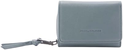 FREDsBRUDER Leren Portemonnee Me and My Bag Wallet Dusty Blue Blauw