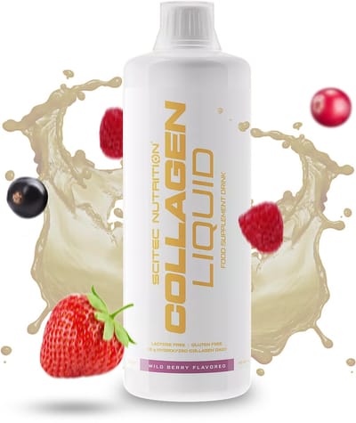 Scitec Nutrition® - Collagen Liquid (1000 ml - Wild Berry) - Fruit - 40 doseringen - vloeibare collageen met aminozuren en vitamine B6 - anti rimpel - anti aging - vloeistof - supplement