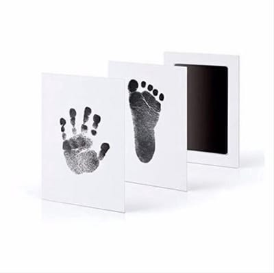 New Age Devi - Geef je baby's eerste momenten voor altijd weer - Baby Hand- en Voetafdruk in het zwart