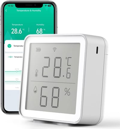 Slimme Wifi Thermometer en Hygrometer met App Meldingen