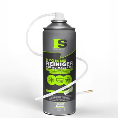 Spraytive 1x 400ml airco reiniger airco spray geurverwijderaar voor auto en huis reinigt ventilatie zonder demontage met slang