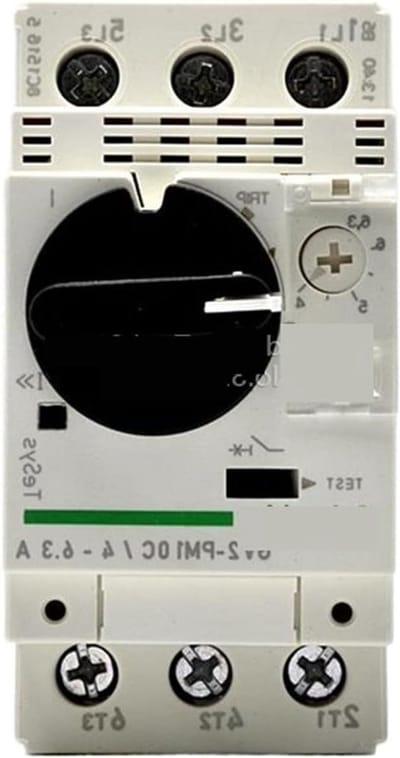 Magnetische Schakelaar - Miniatuur Schakelaar - Elektrische Bescherming - Instelbaar Bereik - 3P 4-6.3A - Zwart