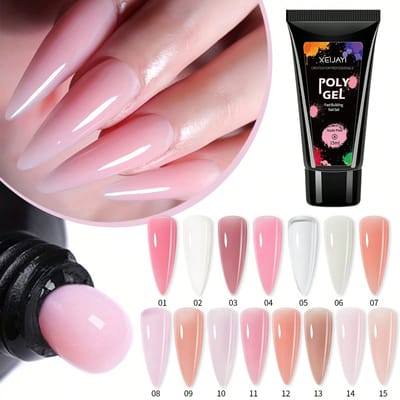 15ML Crystal Extension Nagelgel, UV Snel Verlengen, Geen Papierhouder, Kan Strass Bevestigen