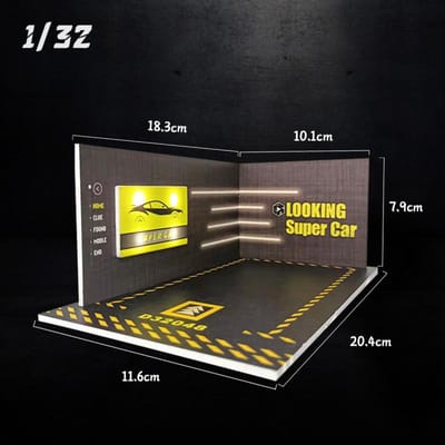 1:32 1:24 Schaal Pvc Materiaal Lichte Legering Diecast Model Speelgoedauto Parkeerplaats Hoge Simulatie Ondergrondse Gebouwmodellen Cadeaus