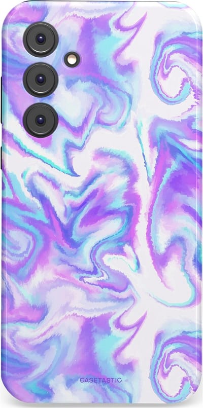 Casetastic Hoesje Geschikt voor Samsung A35 - Stijlvolle Beschermende Duo-layer Case - Tie Dye magie