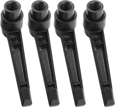 Verstelbare Fixatiehandvatten van Roestvrij Staal met M4/M5/M6/M8/M10/M12 Draad - Zwart (4 Stuks, M8 63mm)