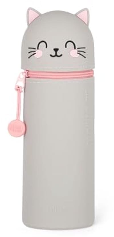 Zacht Siliconen 2-in-1 Etui - Kawaii Penhouder met Ritssluiting