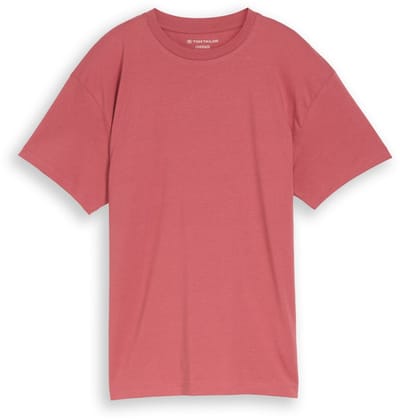 Tom Tailor - Oversized T-shirt met print op de rug - Maat 152 - faded red
