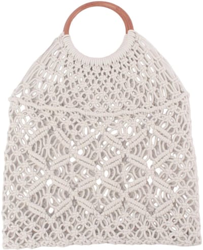 longziming -Handgeweven Tas – Casual Geweven Stro Zak voor Vrouwen – Lichtgewicht – Ruime Inhoud – Duurzaam Gevlochten – Comfortabele Schouderband – Wit