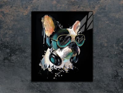 TMK ArtDeko Serie - Glazen Snijplank - 45x52 cm - Veilig en Hygiënisch - Snel Schoonmaken