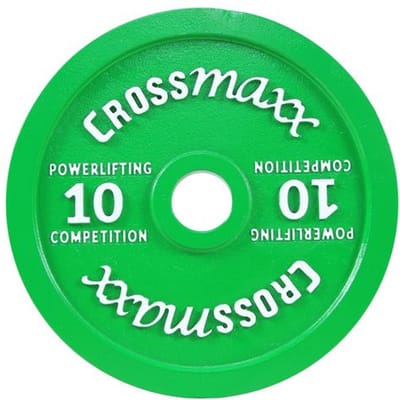 Crossmaxx Calibrated plate - 10 kg - Groen - Bumperplate