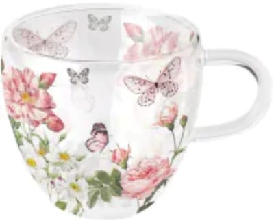 Ambiente-dubbelwandig glas -borosilicaat - thee - Amelia - 200 ml - breekbaar