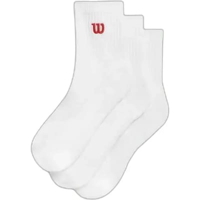 Wilson Quarter Top Sokken 3 Eenheden Wit EU 35-37 Man,Vrouw