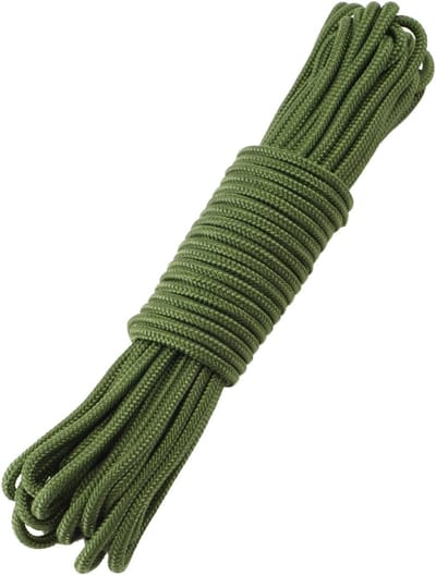 4 mm nylon koord in groen, 15 meter lang, sterk en duurzaam voor diverse toepassingen