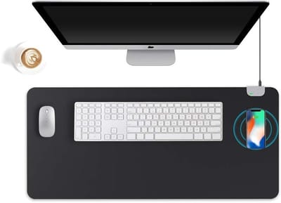 Grote Waterdichte Bureau Onderlegger van PU Leer, 90 x 42.5 cm, Ideaal voor Thuiswerk en Kantoor
