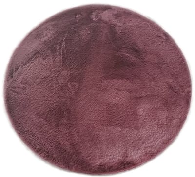 Karpet Fluffy rond 170cm burgundy