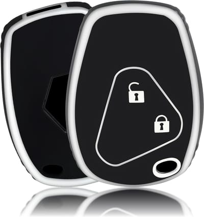 Auto Sleutel Cover en Sleutelhanger Bescherming voor Renault en Dacia - Geschikt voor Clio, Kangoo, Logan, Sandero, Twingo, Duster, Master en Megane met 2/3 Knoppen