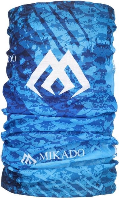 Nekwarmer Blauw – Lichtgewicht Sport Sjaal – Mikado – Vissen & Outdoor