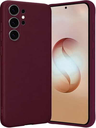 Hoes - Geschikt voor Samsung Galaxy S26 Ultra - Sterk & Shockproof - Hoesje Cover - Siliconen Case - Aubergine