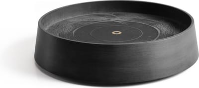 Ecopots Saucer Wheels Oslo - Dark Grey - Ø41 x H9,5 cm - Ronde donkergrijze onderschotel op wielen met waterreservoir