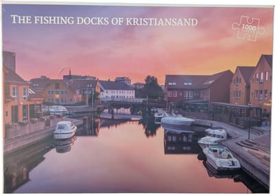 Legpuzzel van 1000 stukjes: Öresundbrug, Kristiansand-vissershaven