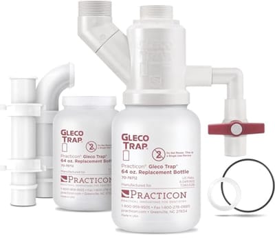 Gleco Trap System voor Klei en Stucwerk - 64 oz Afvalwater Afvoer Kit