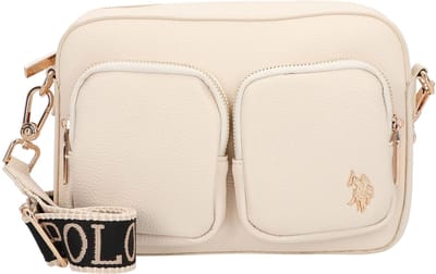 U.S. POLO ASSN. schoudertas Mansion Crossbody Bag With Pockets Cream White crème