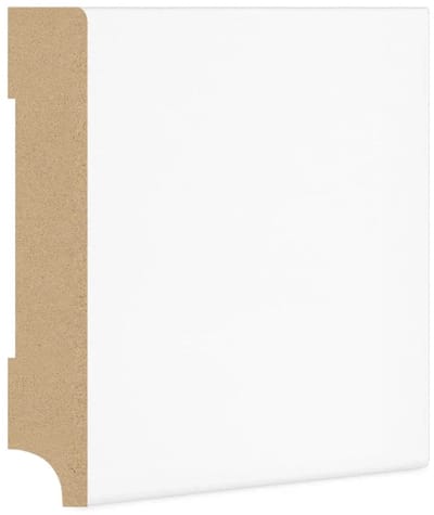 DutchLine - Rechte Plint MDF - Wit - 120x15x2440mm per 5