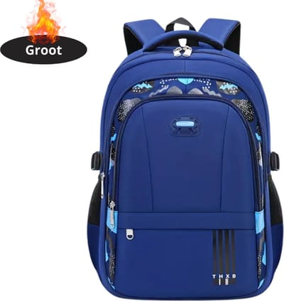 Livano Rugzak - Dames - Heren - Meisje - Jongens - Backpack - Schooltas - Laptoptas - Blauw - Groot Model