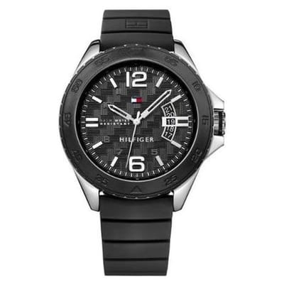 Tommy Hilfiger Cody 1791203 Horloge - Siliconen - Zwart - Ø 46 mm