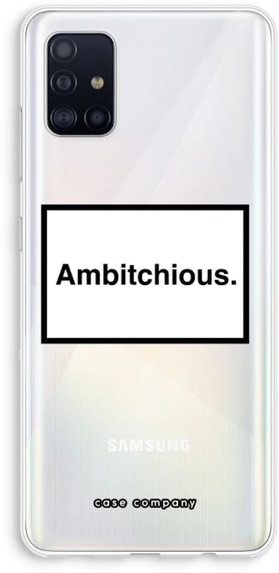 Hoesje geschikt voor Samsung Galaxy A51 4G hoesje - Ambitchious - Soft Cover Telefoonhoesje - Bescherming aan alle Kanten en Schermrand