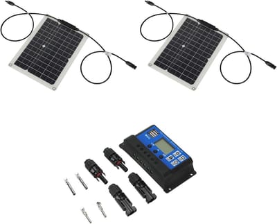 Zonnepaneel - Draagbaar Opladen - Buitenactiviteiten - Monokristallijn - 15W - Zwart