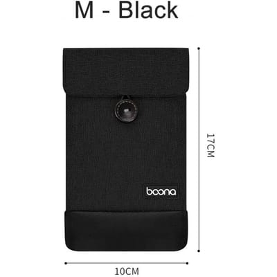 Pochette de rangement pour chargeur de voyage, téléphone portable, appareil électronique portable, écouteurs, banque d'alimentation, câble de données, accessoires, sac de rangement noir