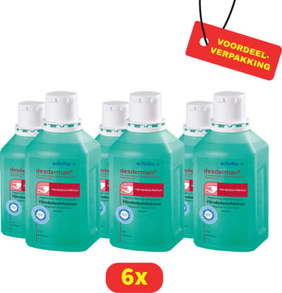 Desderman Handdesinfectie - 6 x 100 ml - Voordeelverpakking