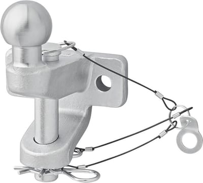 ProPlus Trekhaakkogel Gecombineerd - Tweevoudige Uitvoering - Bumper Trekhaak - Koppelkogel - E-type gekeurd - D21/S350 – Zilver