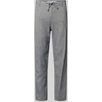 slim fit broek van mix van katoen en linnen model 'BRODY'