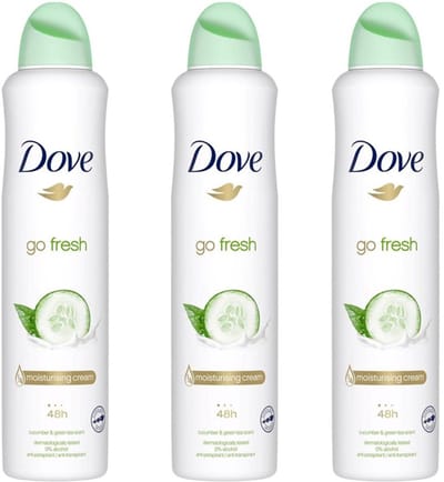Dove Deo Spray XL – Go Fresh Komkommer 3 x 250 ml